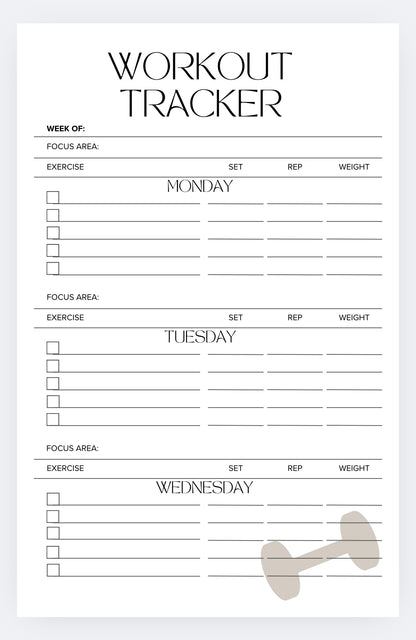 Built Body Workout/Meal Planner